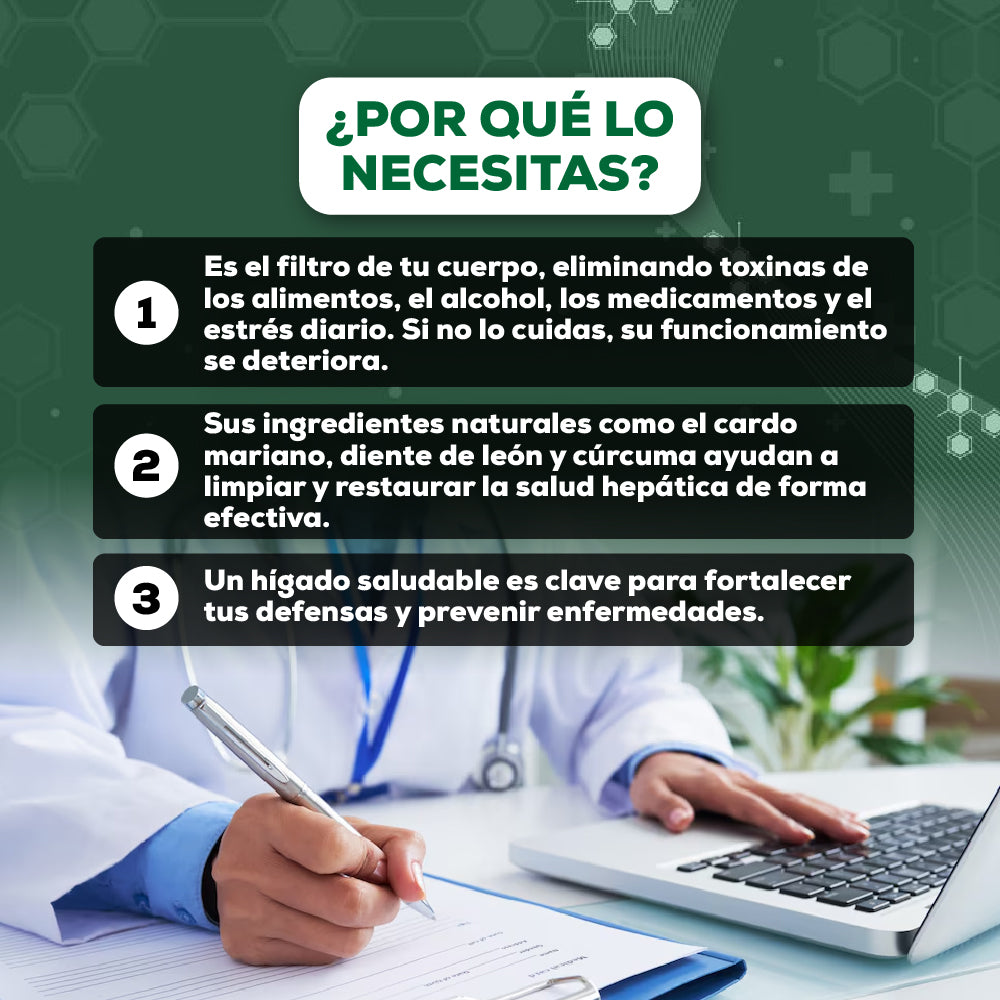 Detox Hepático Sandhu 70 Cápsulas  Limpieza Profunda del Hígado Graso y Desintoxicación Natural con Cardo Mariano y Diente de León | Energía Renovada y Bienestar Total💊