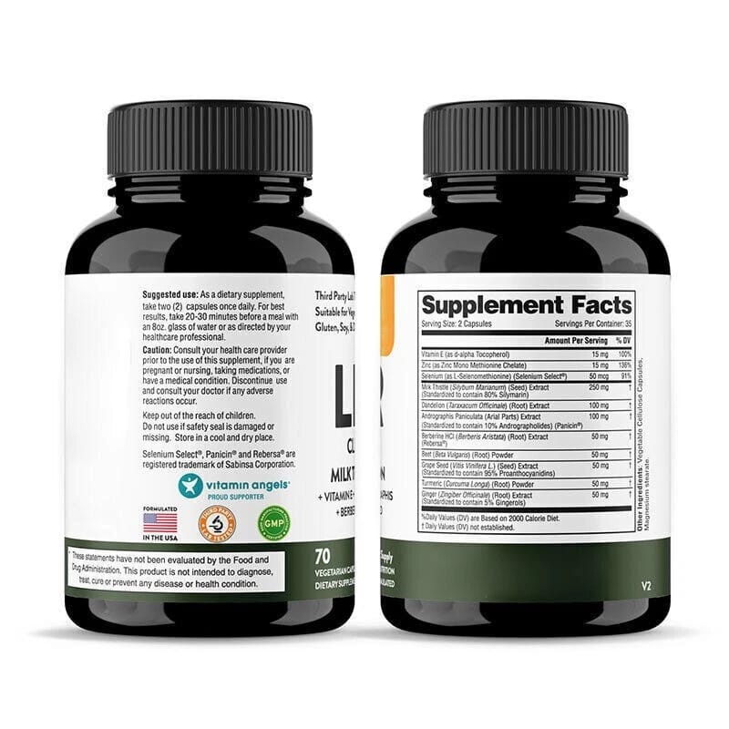 Detox Hepático Sandhu 70 Cápsulas  Limpieza Profunda del Hígado Graso y Desintoxicación Natural con Cardo Mariano y Diente de León | Energía Renovada y Bienestar Total💊